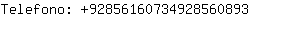 Telefono: 9285616073492856....