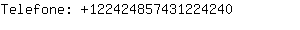 Telefone: 12242485743122....