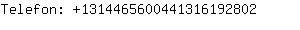 Telefon: 131446560044131619....