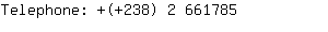 Telephone: (+238) 2 66....