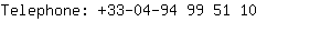 Telephone: 33-04-94 99 5....