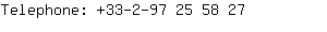 Telephone: 33-2-97 25 5....