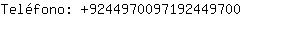 Telfono: 924497009719244....