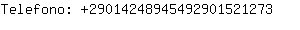 Telefono: 2901424894549290152....