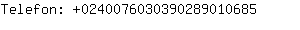 Telefon: 024007603039028901....