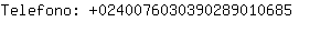 Telefono: 024007603039028901....