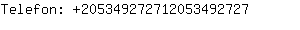 Telefon: 20534927271205349....
