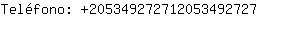 Telfono: 20534927271205349....