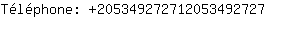 Tlphone: 20534927271205349....