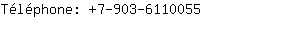 Tlphone: 7-903-611....