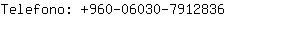 Telefono: 960-06030-791....