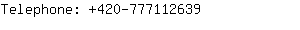 Telephone: 420-77711....