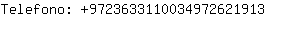 Telefono: 972363311003497262....