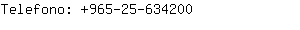 Telefono: 965-25-63....