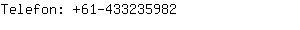Telefon: 61-43323....