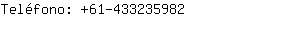 Teléfono: 61-43323....