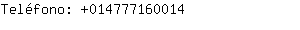 Teléfono: 01477716....