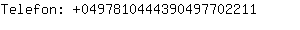 Telefon: 049781044439049770....