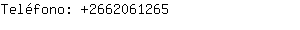 Teléfono: 266206....