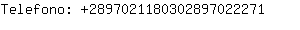 Telefono: 289702118030289702....