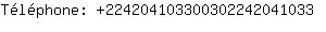 Tlphone: 22420410330030224204....