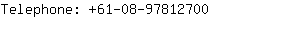 Telephone: 61-08-9781....