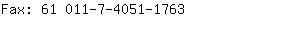 Fax: 61 011-7-4051-....