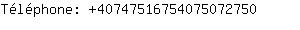 Tlphone: 4074751675407507....