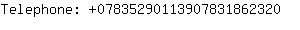 Telephone: 0783529011390783186....