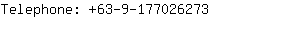 Telephone: 63-9-17702....