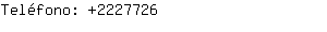 Teléfono: 222....