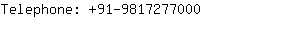 Telephone: 91-981727....