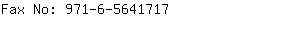 Fax No: 971-6-564....