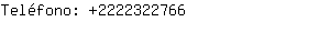 Teléfono: 222232....