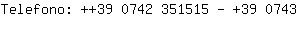 Telefono: +39 0742 351515 - +39 0743 92....