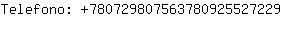 Telefono: 78072980756378092552....