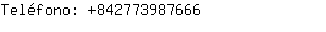 Teléfono: 84277398....