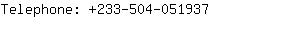 Telephone: 233-504-05....