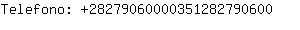 Telefono: 2827906000035128279....