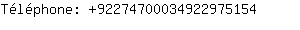 Tlphone: 9227470003492297....