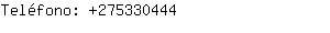 Telfono: 27533044435170791....