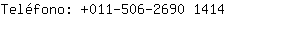 Telfono: 011-506-2690 ....