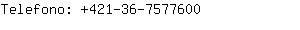 Telefono: 421-36-757....