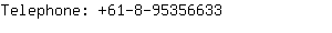 Telephone: 61-8-9535....