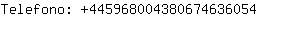 Telefono: 44596800438067463....