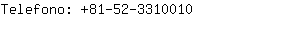 Telefono: 81-52-331....