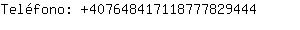 Telfono: 40764841711877782....