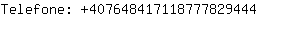 Telefone: 40764841711877782....