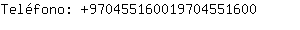 Telfono: 97045516001970455....