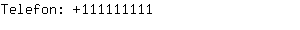 Telefon: 11111....